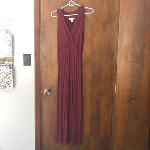 Motherhood Maternity Maroon Maxi Dress
